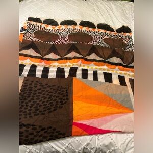 NWOT Narratives Oversized Abstract Print 100% Wool Scarf